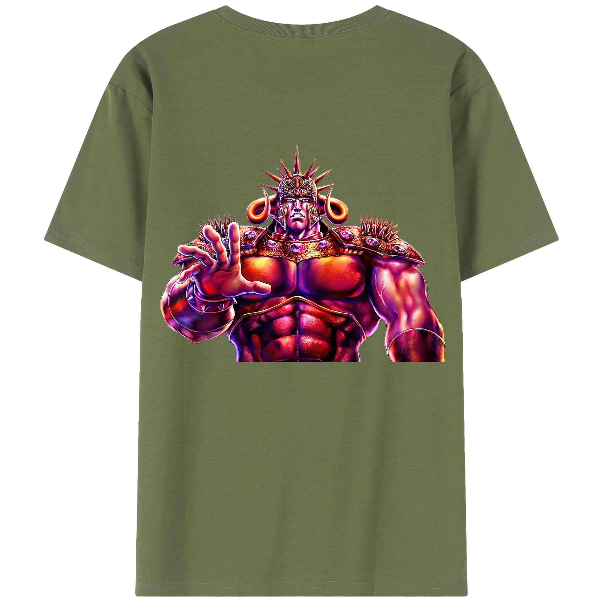 （画像用） 北斗の拳 Fist of the North Star 綿100％半袖Tシャツ（背面プリント）